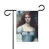 "Damsel Isolde Touched By Confusion" Pre Raphaelite Inspired Medieval Maiden Garden & House Flag Banner
