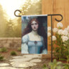 "Damsel Isolde Touched By Confusion" Pre Raphaelite Inspired Medieval Maiden Garden & House Flag Banner