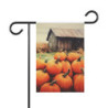 Fall Pumpkins and A Country Barn Garden & House Flag Banner