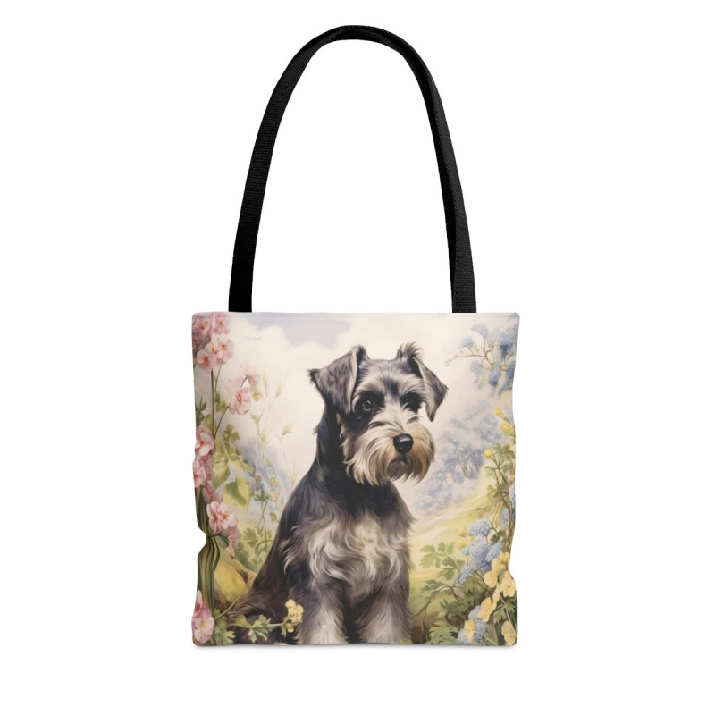 Cute Schnauzer Puppy Tote Bag