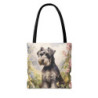 Cute Schnauzer Puppy Tote Bag