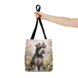 Cute Schnauzer Puppy Tote Bag