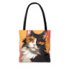 Adorable Calico Cat Tote Bag