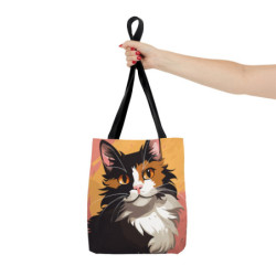 Adorable Calico Cat Tote Bag