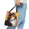 Adorable Calico Cat Tote Bag