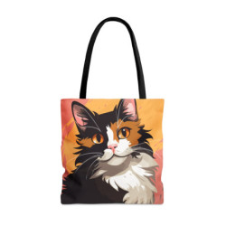 Adorable Calico Cat Tote Bag