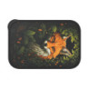 Fox Surrounded By Leaves Eco-Friendly Bento Box with Band and Utensils