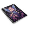 Purple Themed Fairy Artwork - Spiral Notebook - Ruled Line, 8" x 6"