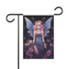 Purple Themed Fairy Artwork - Design Garden & House Flag Banner