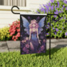 Purple Themed Fairy Artwork - Design Garden & House Flag Banner