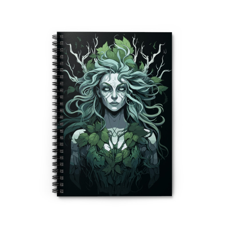 An Alluring Dryad - Spiral Notebook - Ruled Line, 8" x 6"