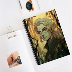 An Elegant Elf - Spiral Notebook - Ruled Line, 8" x 6"