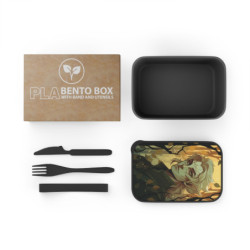 An Elegant Elf - Eco-Friendly Bento Box with Band and Utensils