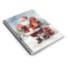 Santa Claus Father Christmas With Christmas Gifts - Spiral Notebook - Ruled Line, 8" x 6"