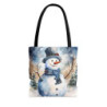 Snowman in Winter Christmas - Tote Bag