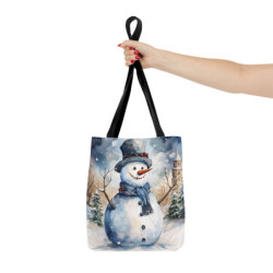 Snowman in Winter Christmas - Tote Bag