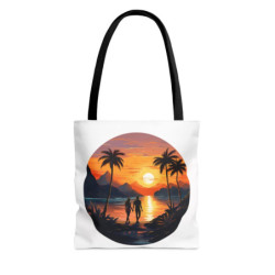 Beach Sunset Scenery - Tote Bag