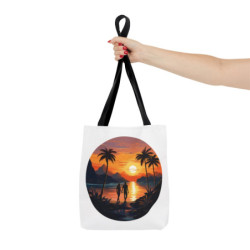 Beach Sunset Scenery - Tote Bag