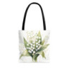 Lily of the Valley White Flowers - Tote Bag