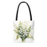 Lily of the Valley White Flowers - Tote Bag