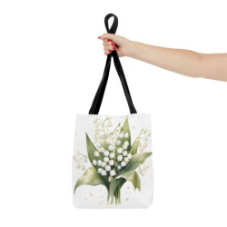 Lily of the Valley White Flowers - Tote Bag