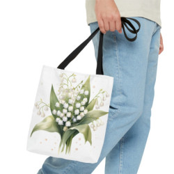 Lily of the Valley White Flowers - Tote Bag