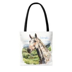 Appaloosa Horse in the Meadows - Tote Bag