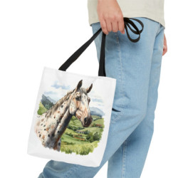 Appaloosa Horse in the Meadows - Tote Bag