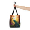 Peacock In The Forest Tote Bag