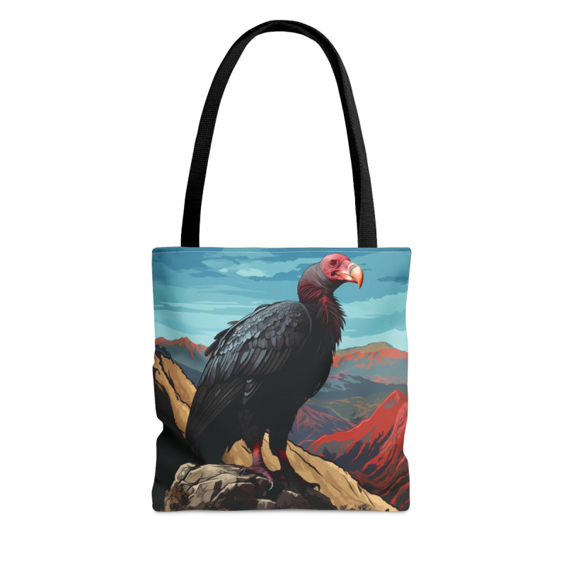 California Condor Atop A Cliff Tote Bag