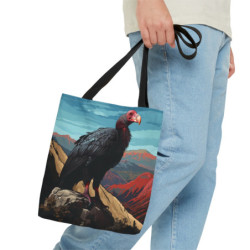 California Condor Atop A Cliff Tote Bag