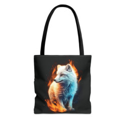 Fiery Fox Design Tote Bag