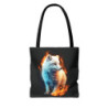 Fiery Fox Design Tote Bag