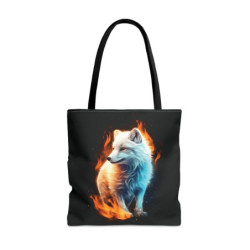 Fiery Fox Design Tote Bag