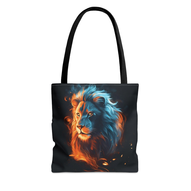 Majestic Fiery Lion Tote Bag