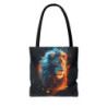 Majestic Fiery Lion Tote Bag