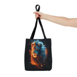 Majestic Fiery Lion Tote Bag