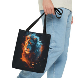 Majestic Fiery Lion Tote Bag