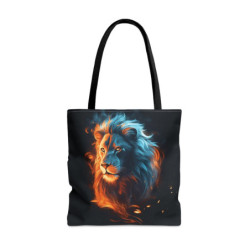 Majestic Fiery Lion Tote Bag