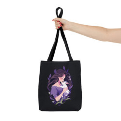 A Girl And Her Pet Rabbit Tote Bag