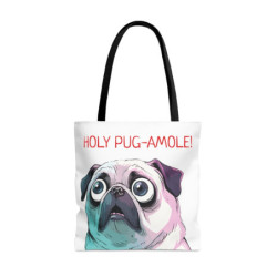 Holy Pug-amole! Dog - Tote Bag