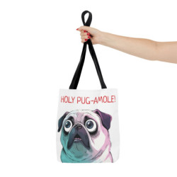 Holy Pug-amole! Dog - Tote Bag