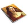"Damsel Persephone Touched By Warmth" Pre Raphaelite Inspired Medieval Maiden Spiral Notebook - Ruled Line, 8" x 6"