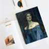 "Damsel Elaine Touched By Love" Pre Raphaelite Inspired Medieval Maiden Spiral Notebook - Ruled Line, 8" x 6"