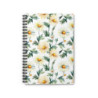 Daisy Pattern Spiral Notebook - Ruled Line, 8" x 6"