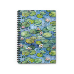 Lily Pad Pond Spiral Notebook - Ruled Line, 8" x 6"