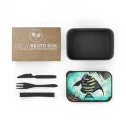 Moorish Idol or Bannerfish Eco-Friendly Bento Box with Band and Utensils