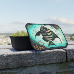 Moorish Idol or Bannerfish Eco-Friendly Bento Box with Band and Utensils