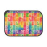 Rainbow Leaves Tiled Pattern Eco-Friendly Bento Box with Band and Utensils