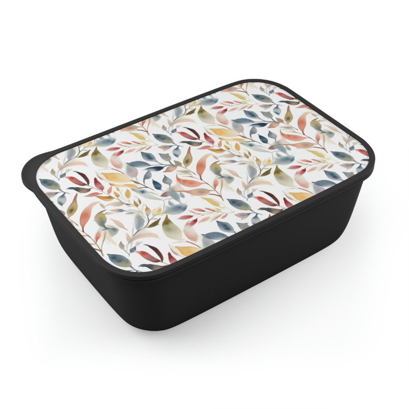 Fall Leaves Eco-Friendly Bento Box with Band and Utensils